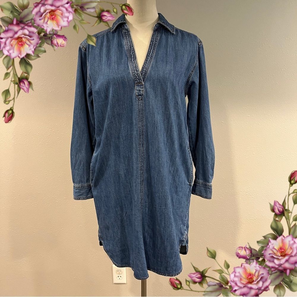 Universal Thread Denim shirt style long sleeve dress‎ size XS